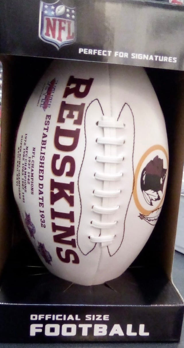 Washington Redskins Full Size logo Autograph Signature product image 1
