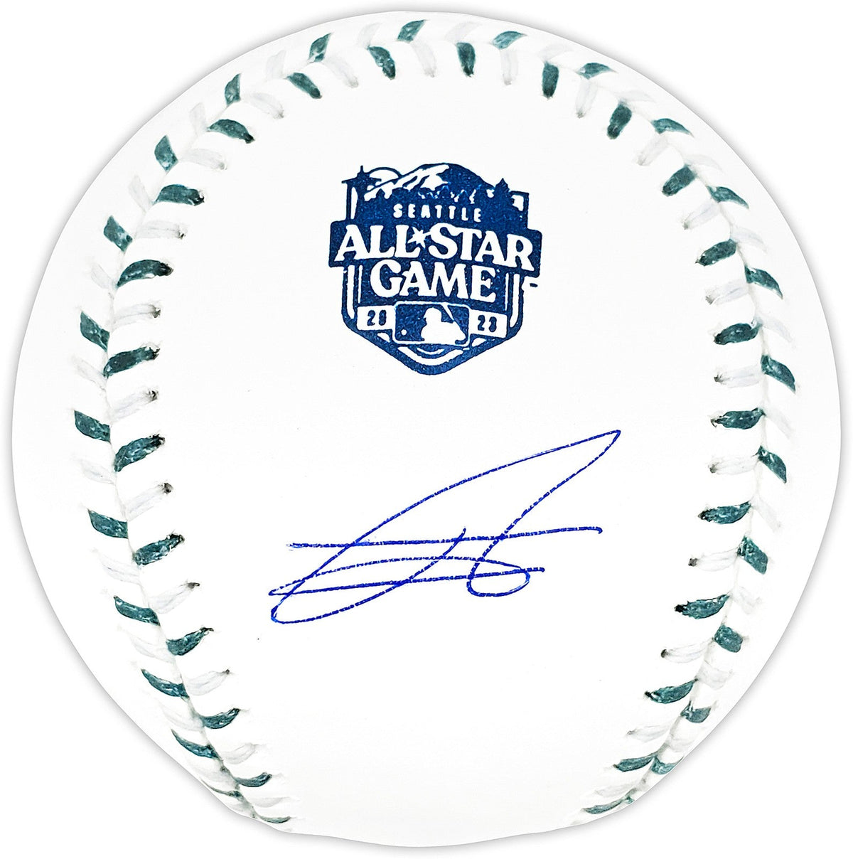 Julio Rodriguez Signed 2023 ASG Logo MLB Game Baseball Mariners Beckett BAS product image 1, provided for visual reference