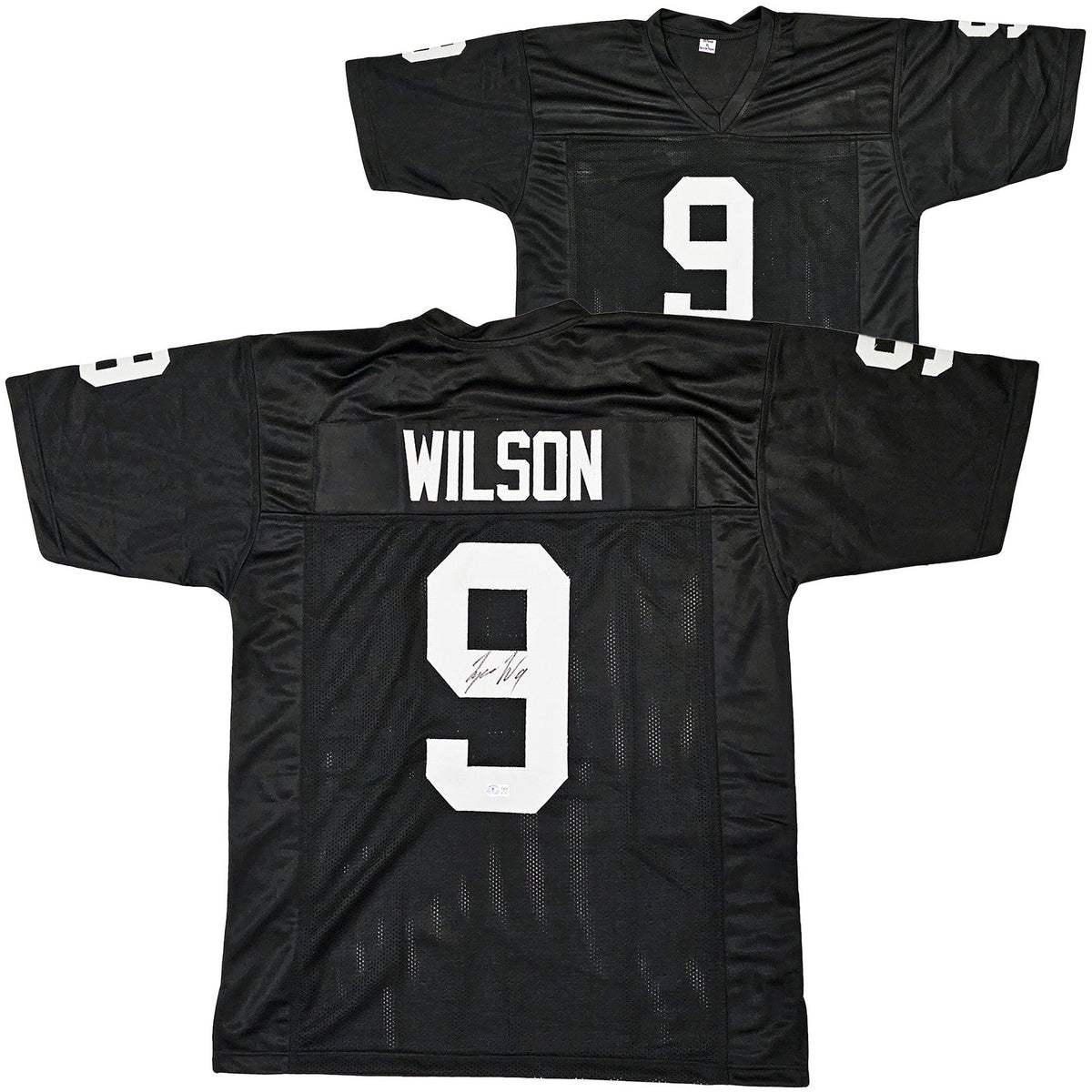 Las Vegas Raiders Tyree Wilson Signed Black Jersey Beckett BAS product image 1, provided for visual reference and product