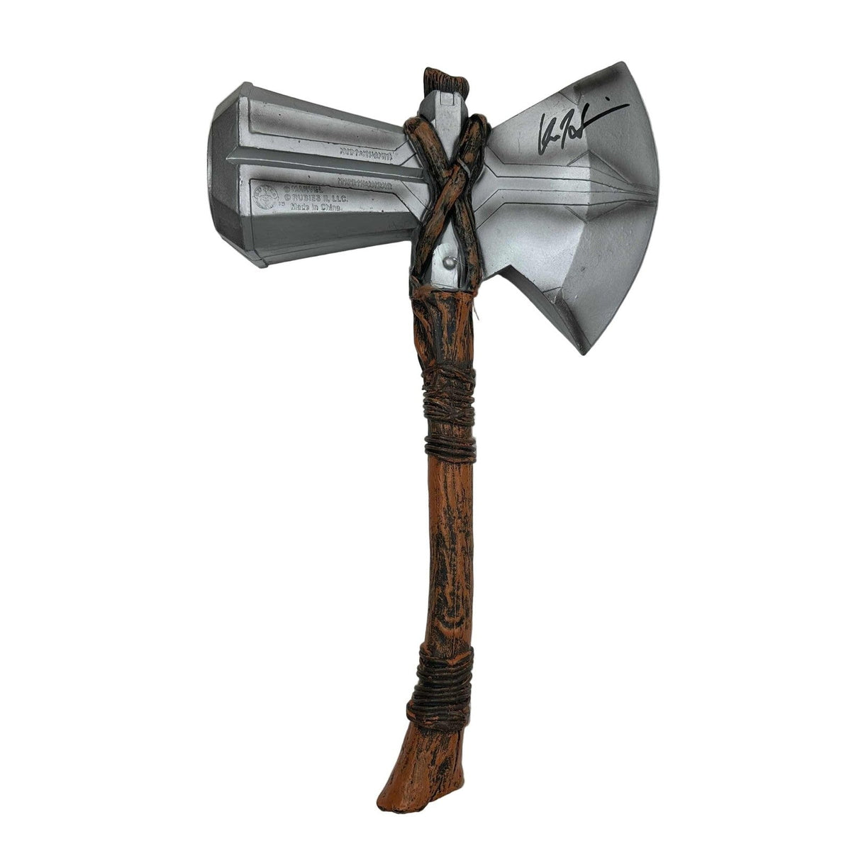 Autographed/Signed Chris Hemsworth Thor Stormbreaker 18" Axe BAS COA product image 1, provided for visual reference and