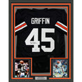 Framed Autographed/Signed Archie Griffin 35x39 Cincinnati Black Jersey COA product image 1, provided for visual reference