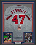 FRAMED Signed HOWIE KENDRICK 35x39 Washington Grey Jersey JSA COA product image 1, provided for visual reference and product
