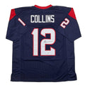 Autographed/Signed Nico Collins Houston Blue Rookie Football Jersey JSA COA product image 1, provided for visual reference