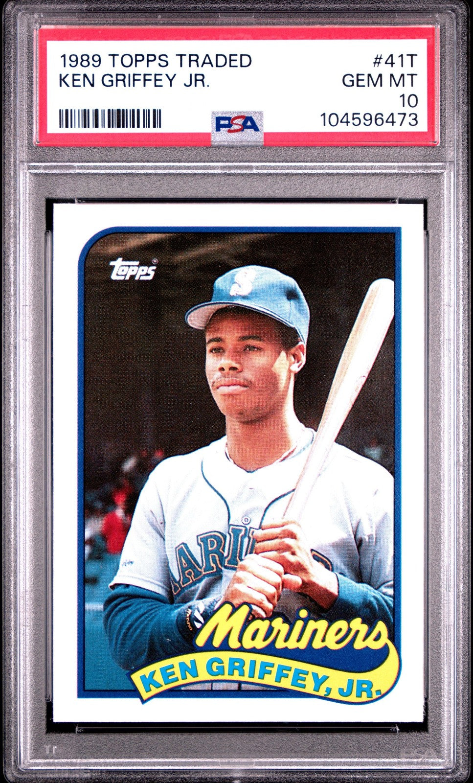 Graded 1989 Topps Traded Ken Griffey Jr. #41T Rookie RC Card PSA 10 product image 1, provided for visual reference and