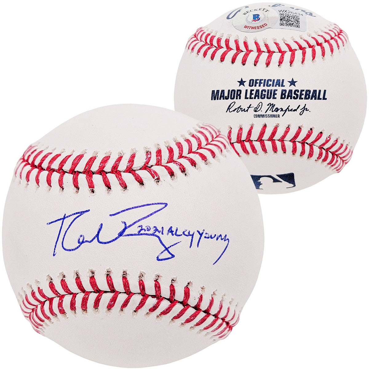 Robbie Ray Signed Official MLB Baseball Giants "2021 AL Cy Young" Beckett BAS product image 1, provided for visual reference