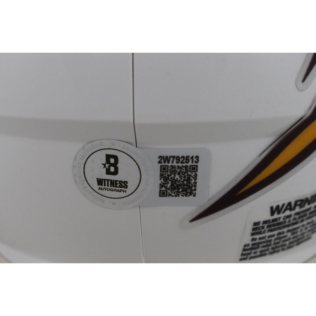 Jordyn Tyson Autographed Arizona State Sun Devils Wht Mini Helmet Beckett 50098 product image 3, provided for visual