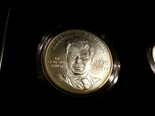 **RARE 1998 US Mint Silver Uncirculated Matte Kennedy Collector Set Box &COA product image 2, provided for visual reference