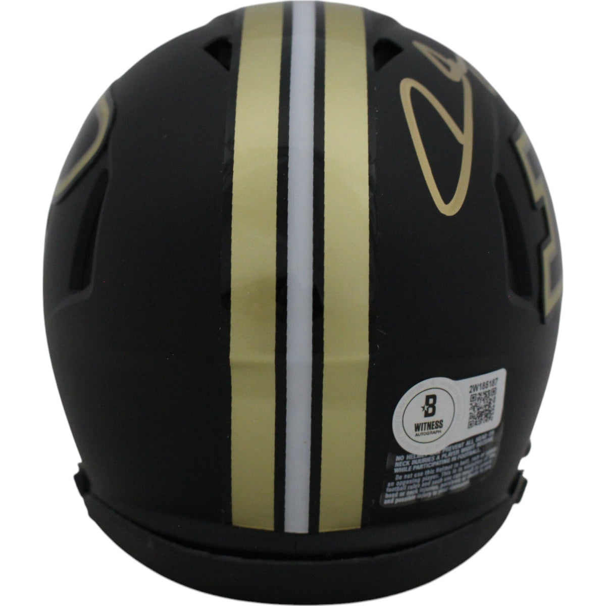 Aidan O'Connell Autographed Purdue Boilermakers Black Mini Helmet Beckett 48905 product image 4, provided for visual