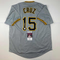 Autographed/Signed Oneil Cruz Pittsburgh Grey Baseball Jersey JSA COA product image 1, provided for visual reference and