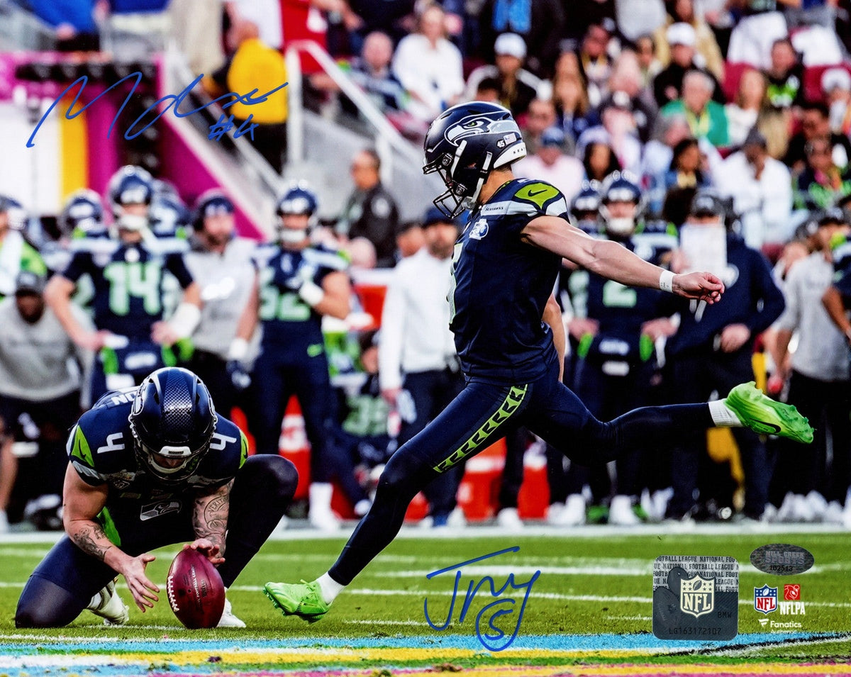 Jason Myers Michael Dickson Signed Seahawks 8x10 Photo MCS COA product image 1, provided for visual reference and product