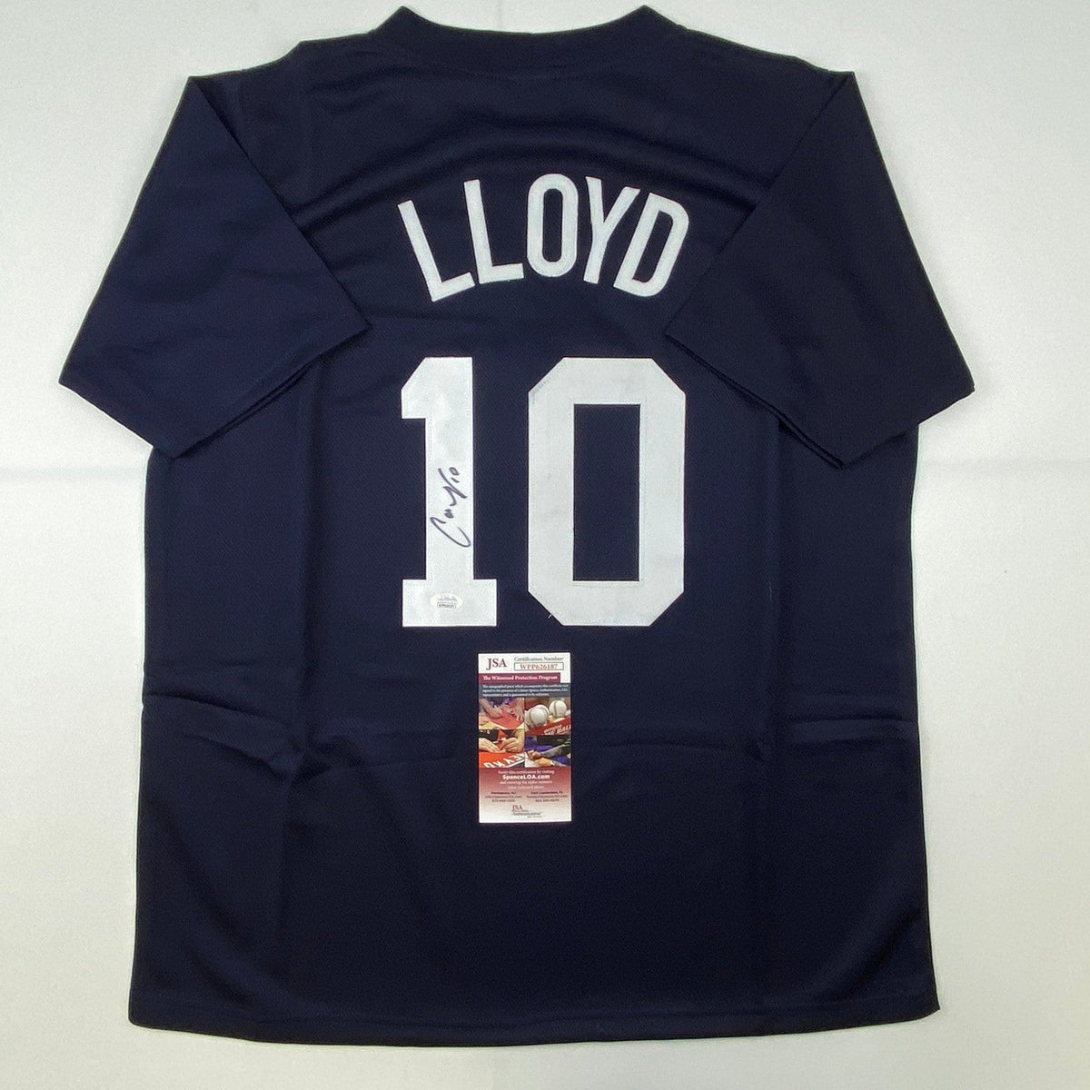 Autographed/Signed Carli Lloyd Navy Blue Team USA Jersey JSA COA Auto product image 1, provided for visual reference and