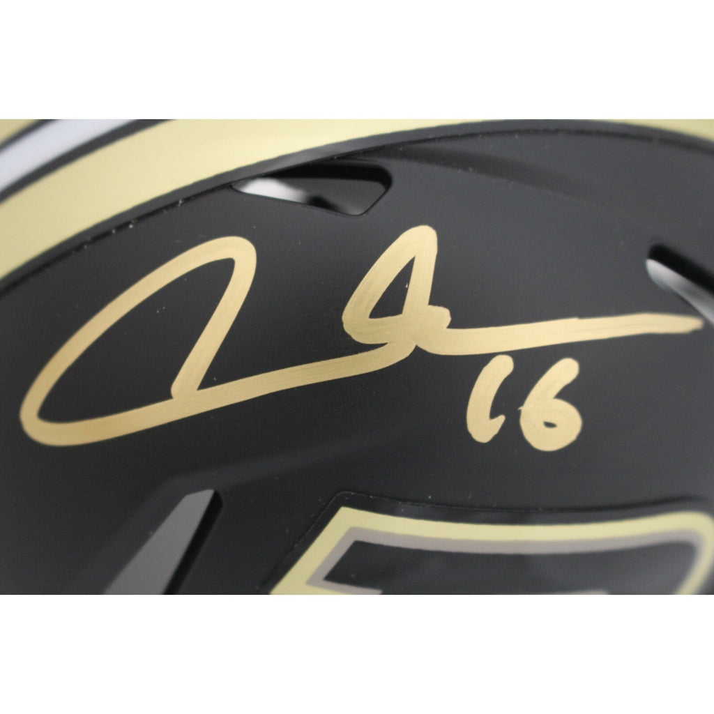 Aidan O'Connell Autographed Purdue Boilermakers Black Mini Helmet Beckett 48905 product image 2, provided for visual