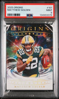 Graded 2025 Panini Origins Matthew Golden #101 Rookie RC Card PSA 9 product image 1, provided for visual reference and
