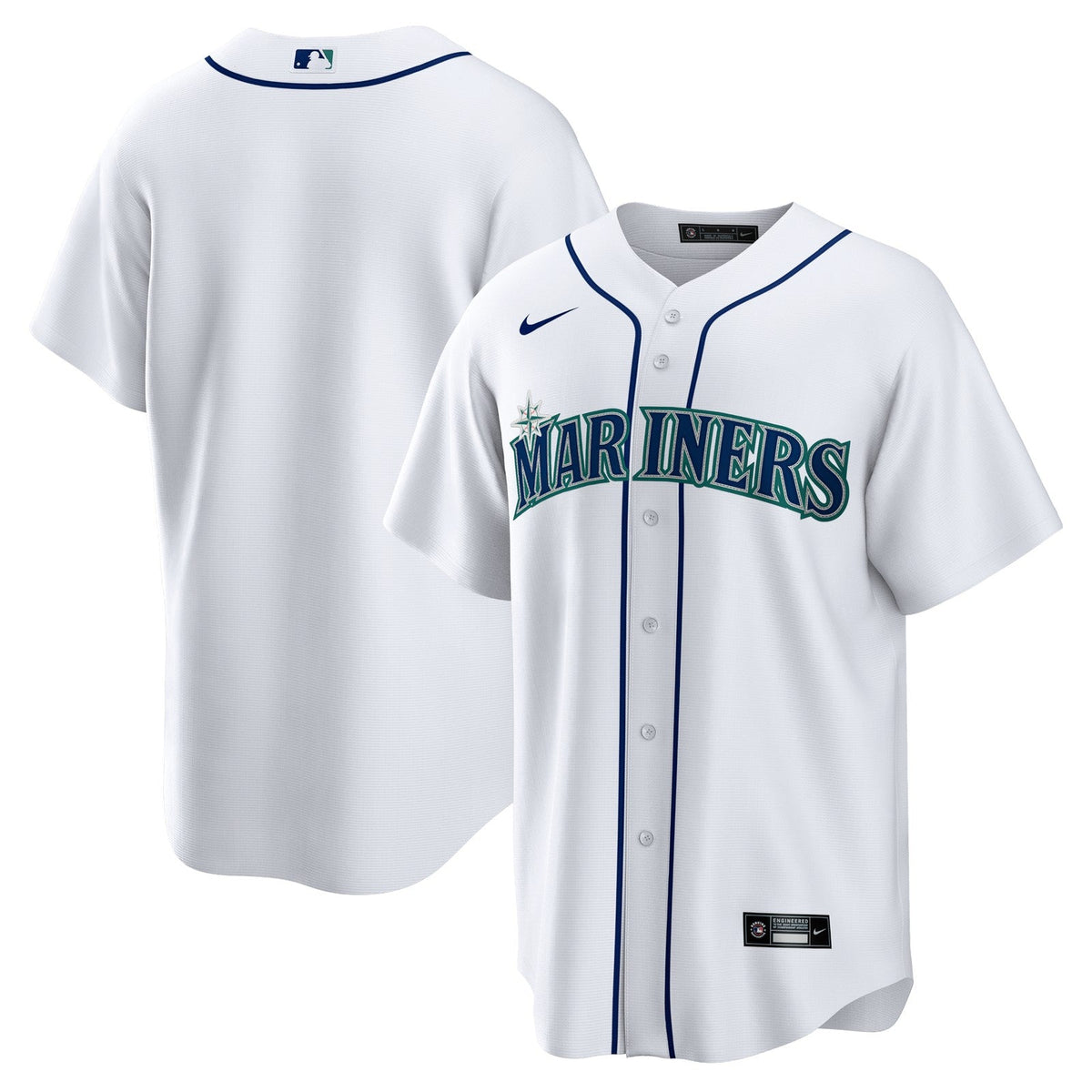 Seattle Mariners White Nike Large Baseball Jersey product image 1, provided for visual reference and product detail review
