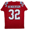 Autographed/Signed TreVeyon Henderson New England Red Jersey JSA COA product image 1, provided for visual reference and