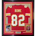 FRAMED Signed DWAYNE BOWE 35x39 Kansas City Red Jersey JSA COA Auto product image 1, provided for visual reference and
