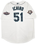 Seattle Mariners Ichiro Suzuki White Signed Auth Jersey Patch Beckett BAS product image 1, provided for visual reference and