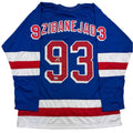 Autographed/Signed Mika Zibanejad New York Blue Jersey Beckett BAS COA product image 1, provided for visual reference and