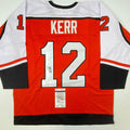 Autographed/Signed TIM KERR Philadelphia Orange Hockey Jersey JSA COA Auto product image 1, provided for visual reference