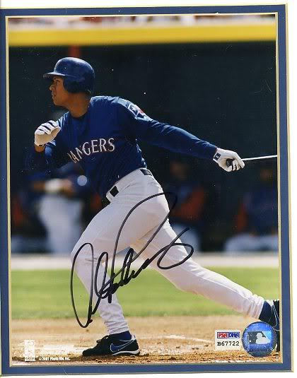 Alex Rodriguez Signed Psa/dna Matted 8x10 Autograph product image 1, provided for visual reference and product detail review