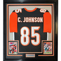 FRAMED Signed CHAD JOHNSON 35x39 Cincinnati Black Jersey JSA COA product image 1, provided for visual reference and product
