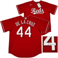 Cincinnati Reds Elly De La Cruz Signed Red Nike Jersey Size XL Beckett BAS product image 1, provided for visual reference