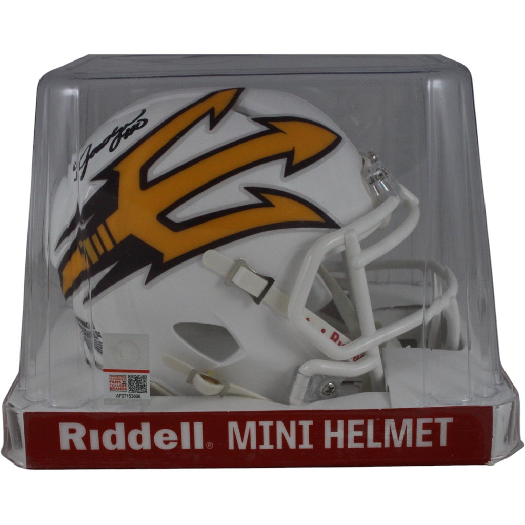 Jordyn Tyson Autographed Arizona State Sun Devils Wht Mini Helmet Beckett 50098 product image 5, provided for visual