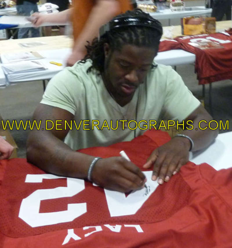 Eddie Lacy Autographed/Signed College Style XL Red Jersey JSA 12023 product image 4, provided for visual reference and