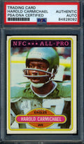 Harold Carmichael PSA DNA Signed 1980 Topps Autograph product image 1, provided for visual reference and product detail
