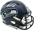Mike Macdonald Signed Seahawks Blue Speed Mini Helmet Beckett Witness product image 1, provided for visual reference and