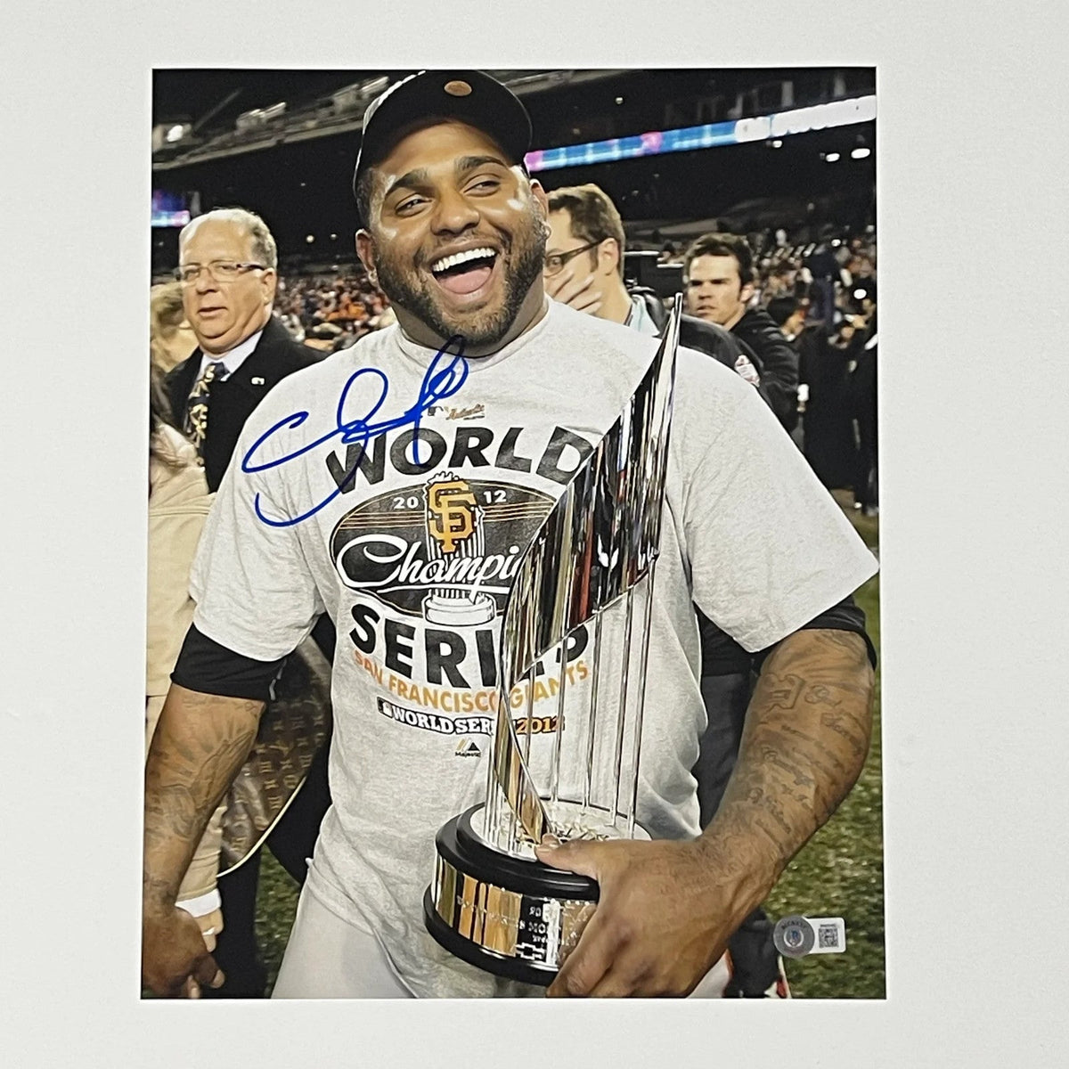 Pablo Sandoval San Francisco Giants Signed 11x14 Photo BAS Autographed product image 1, provided for visual reference and