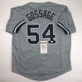 Autographed/Signed GOOSE GOSSAGE New York Grey Baseball Jersey JSA COA Auto product image 1, provided for visual reference