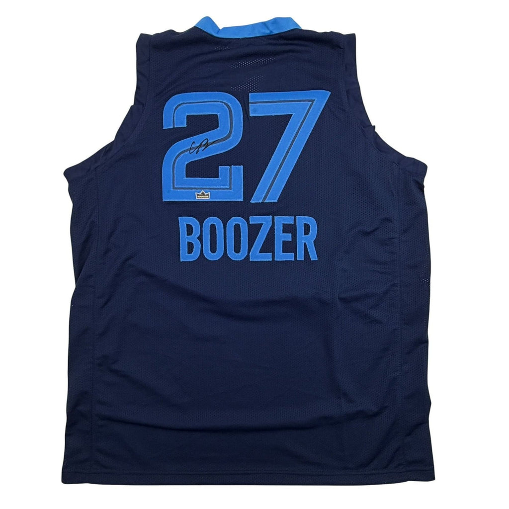 Facsimile Autographed Cameron Boozer Memphis Blue Reprint Auto Jersey XL product image 1, provided for visual reference and