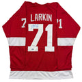 Autographed/Signed Dylan Larkin Detroit Red Hockey Jersey Beckett BAS COA product image 1, provided for visual reference and