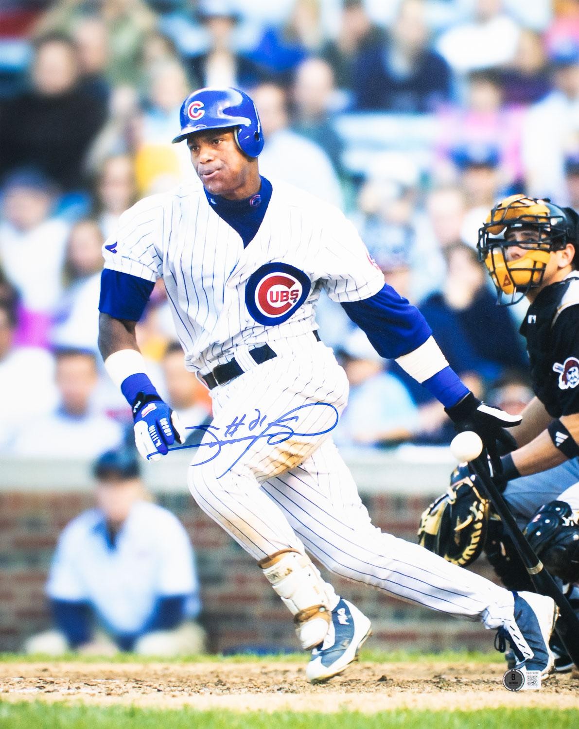 Sammy Sosa Signed 16x20 Chicago Cubs Photo BAS product image 1, provided for visual reference and product detail review