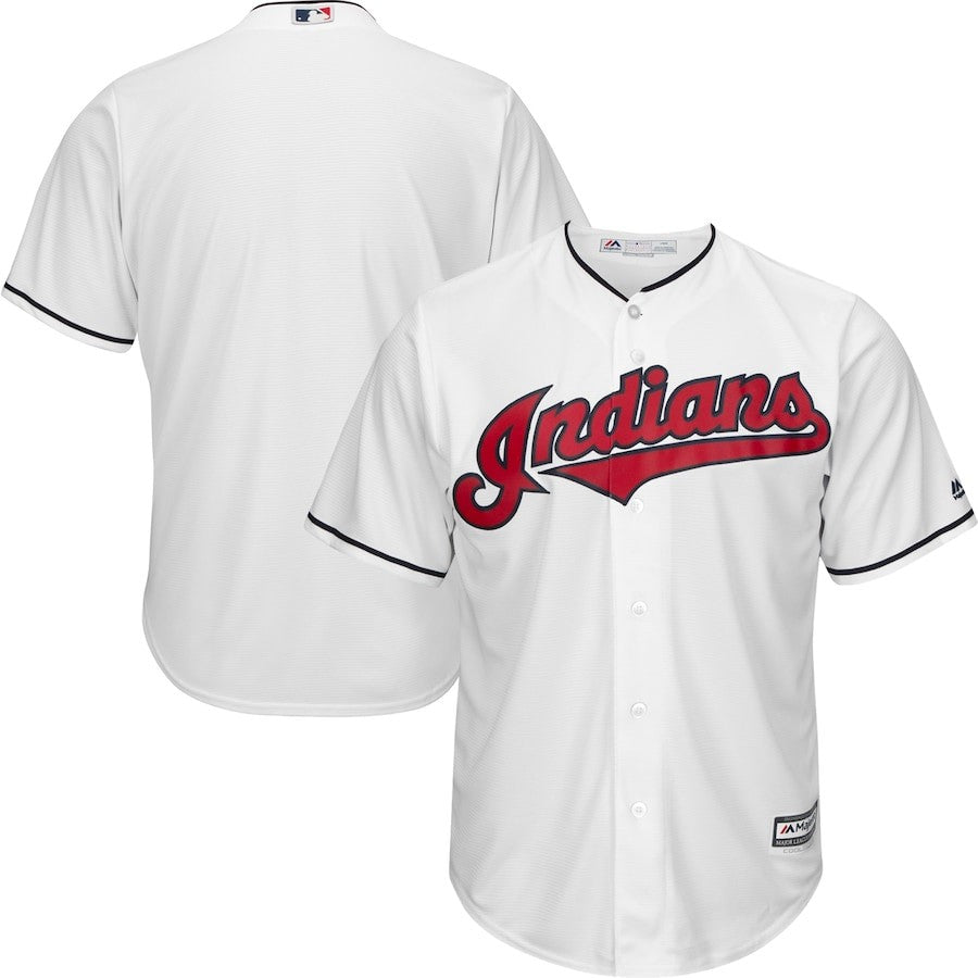 Cleveland Indians Majestic Cool Base Baseball Jersey product image 1, provided for visual reference and product detail review