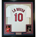 Framed Autographed/Signed Tony LaRussa 35x39 St. Louis White Jersey JSA COA product image 1, provided for visual reference