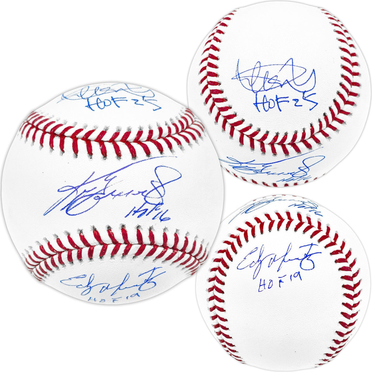Ichiro Suzuki, Ken Griffey Jr., Edgar Martinez MLB Signed Baseball Beckett BAS product image 1, provided for visual