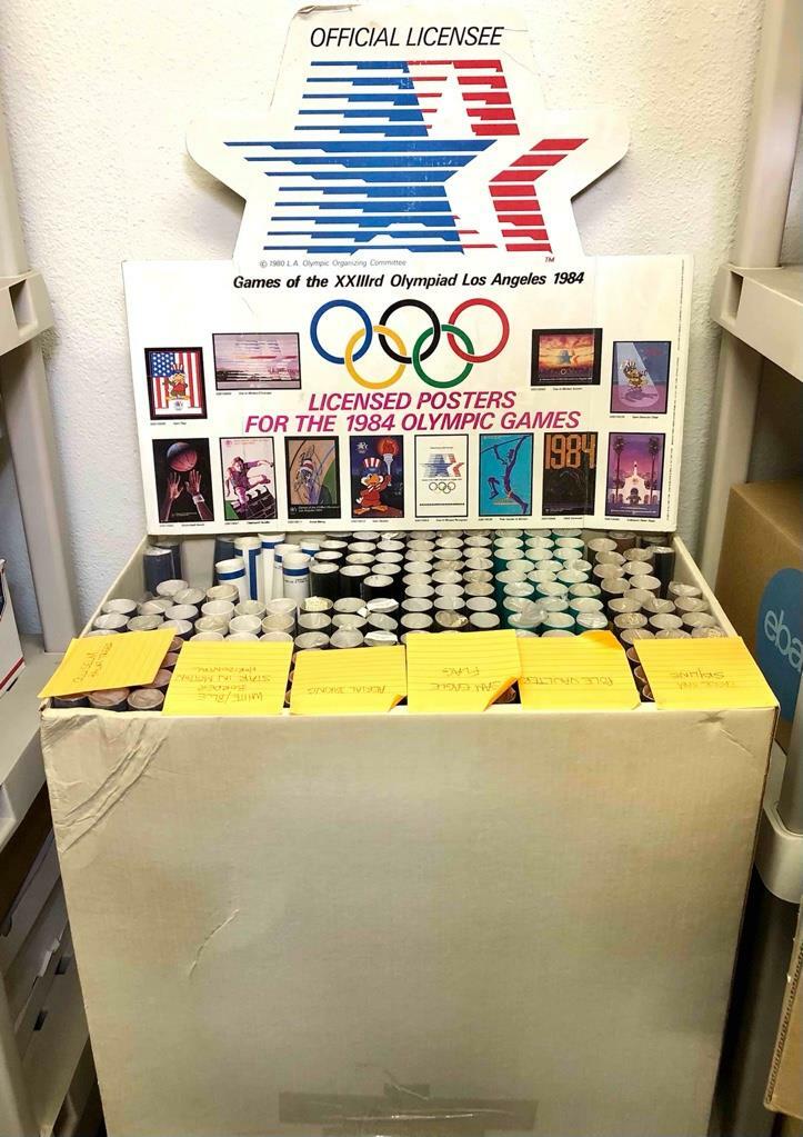 vintage 1984 Los Angeles Olympic Games 22x28 Sam the Eagle Olympiad poster New product image 4, provided for visual