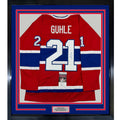 Framed Autographed/Signed Kaiden Guhle 35x39 Montreal Red Jersey JSA COA product image 1, provided for visual reference and
