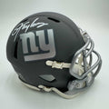 Autographed/Signed Lawrence Taylor Giants Silver Mini Helmet BAS COA product image 1, provided for visual reference and