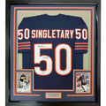 FRAMED Signed MIKE SINGLETARY HOF 35x39 Chicago Blue Jersey JSA COA product image 1, provided for visual reference and