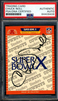 Chuck Noll PSA DNA Cert Signed 1989 Pro Set Rookie Autograph product image 1, provided for visual reference and product