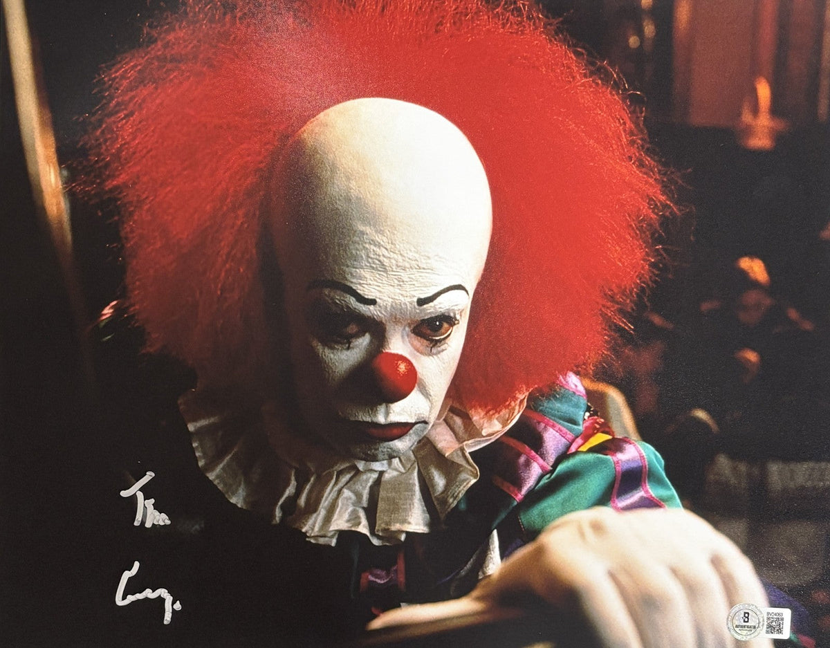 Tim Curry Autographed/Signed IT The Movie 11x14 Photo Beckett 54834 product image 1, provided for visual reference and