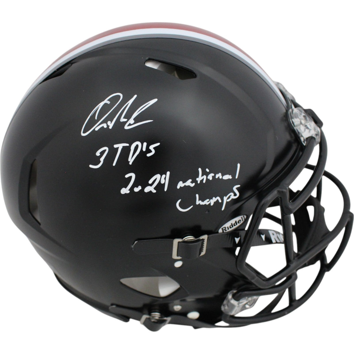 Quinshon Judkins Autographed\ Ohio State Buckeyes Pro Helmet 2 Ins Beckett 49643 product image 1, provided for visual