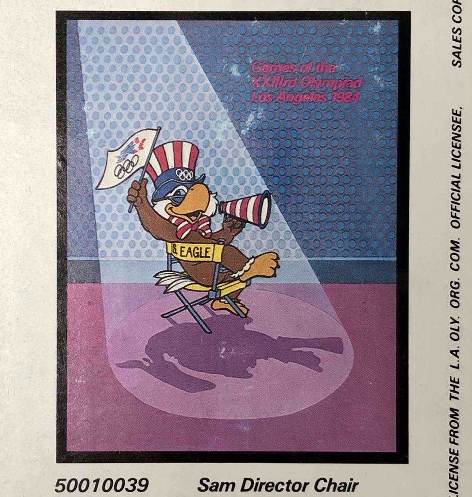 vintage 1984 Los Angeles Olympic Games 22x28 Sam the Eagle Olympiad poster New product image 2, provided for visual