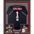 Framed Autographed/Signed Thug Rose Namajunas 35x39 Jersey Shirt PSA COA product image 1, provided for visual reference and