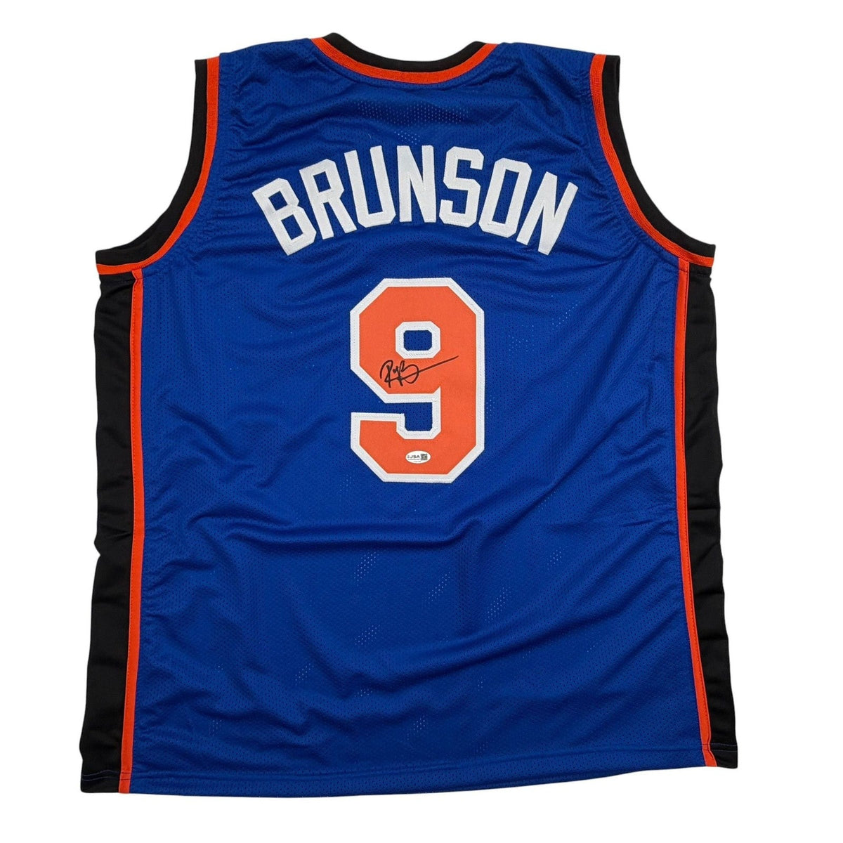 Autographed/Signed Rick Brunson New York Blue Basketball Jersey JSA COA product image 1, provided for visual reference and