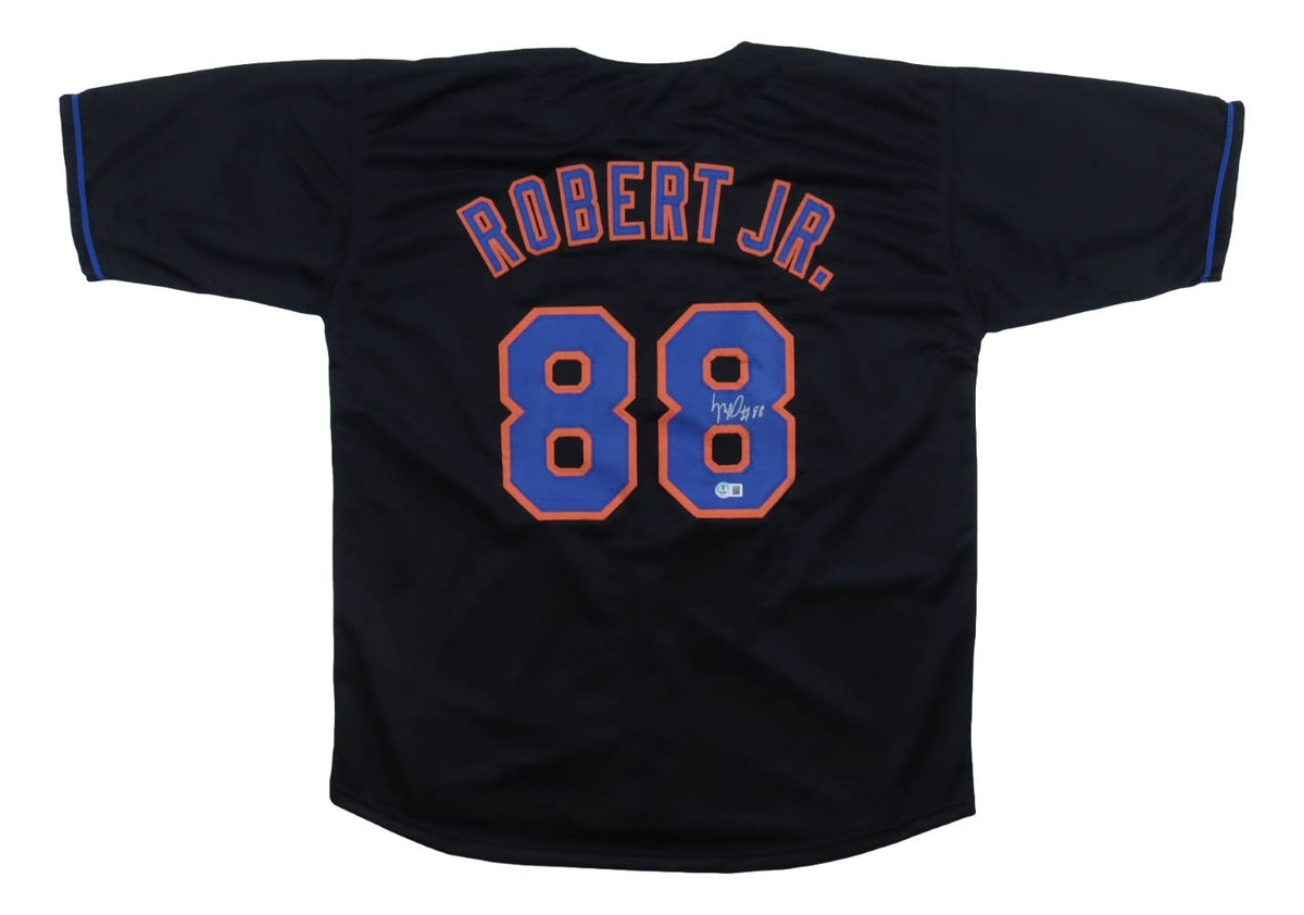 Luis Robert New York Signed Black Baseball Jersey BAS product image 1, provided for visual reference and product detail