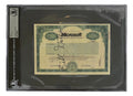Bill Gates Signed Slabbed Replica Microsoft Stock Certificate BAS product image 1, provided for visual reference and product